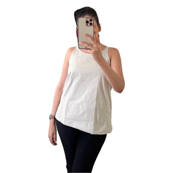 MARNI Sleeveless A-line Contemporary Italian Khaki Tank Top SIze 40 - Picture 2 of 6